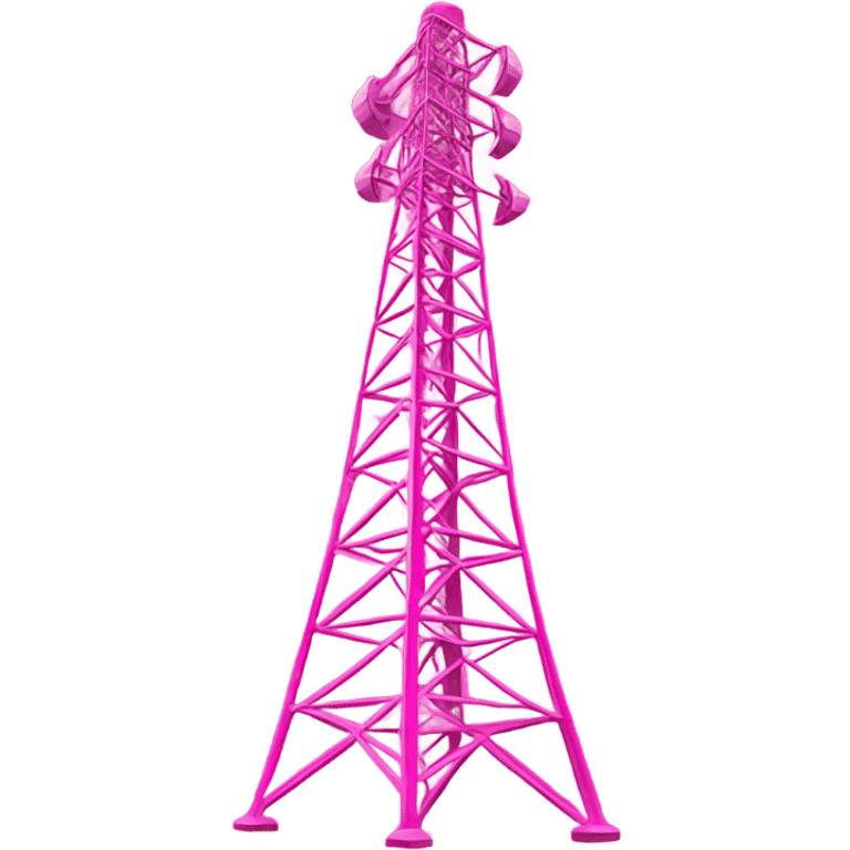 pink radio tower emoji