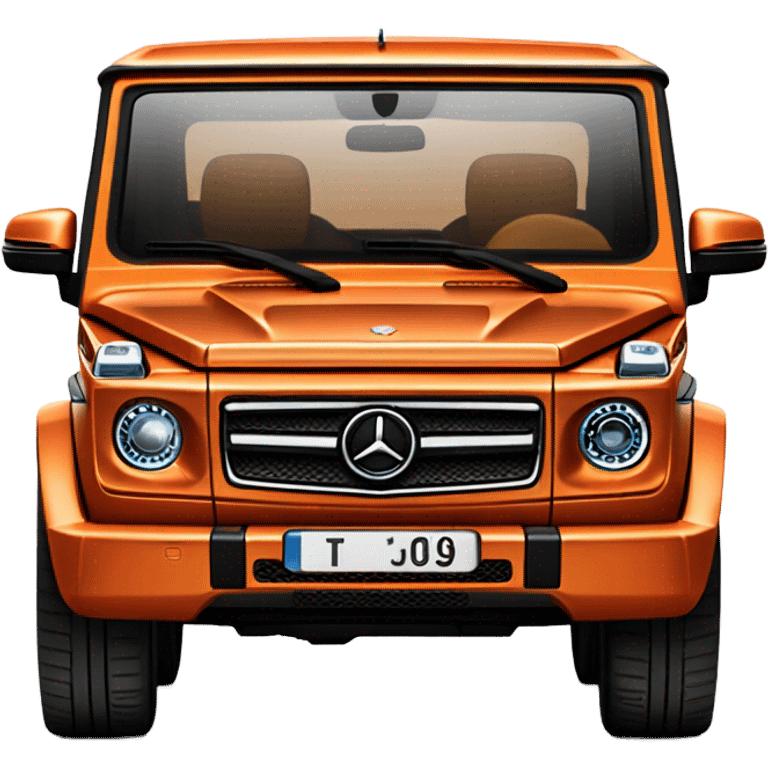 orange Mercedez g wagon  emoji