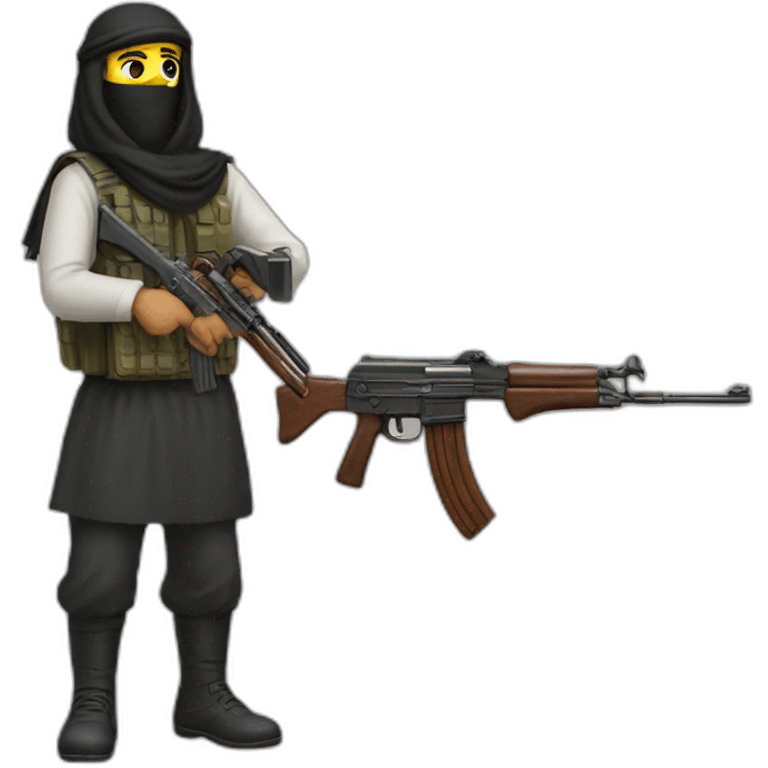 arab with a kalachnikov emoji