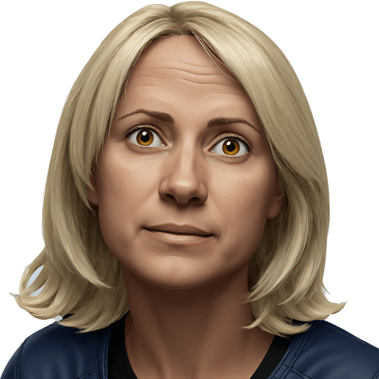 blonde solo portrait realism emoji