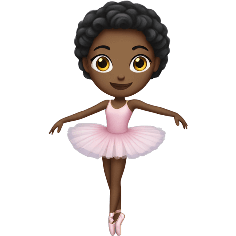 Black ballerina emoji