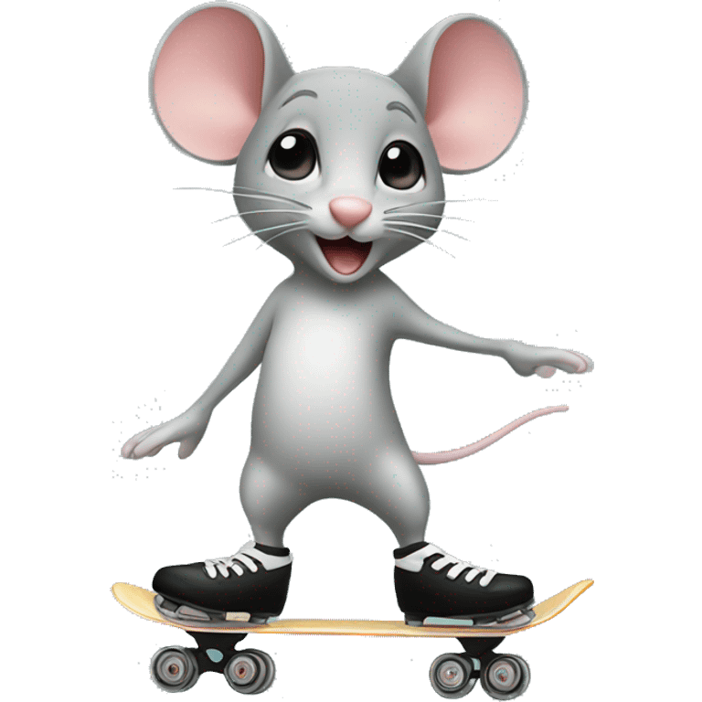 Skating mouse emoji