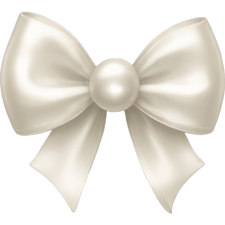 cute pearl bow emoji