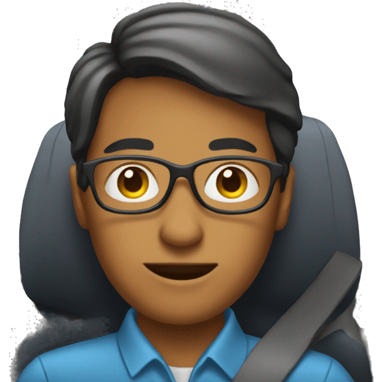 Teacher in a car emoji