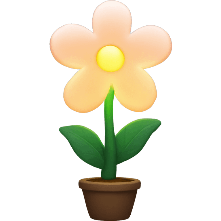 Glowy flower lamp emoji