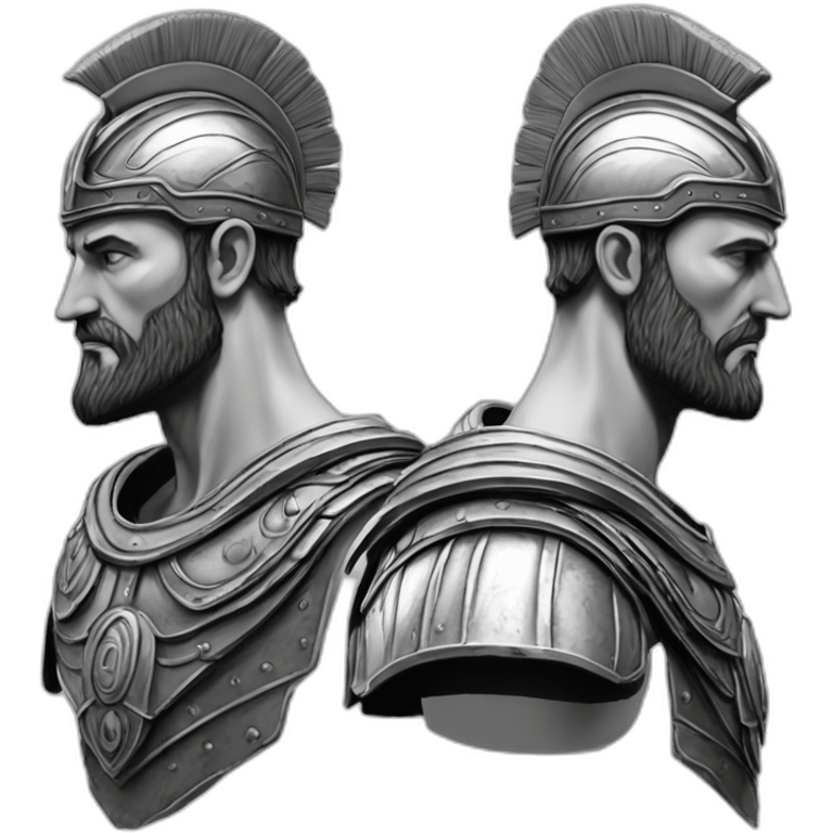 centurion-profile-bust-penandink emoji