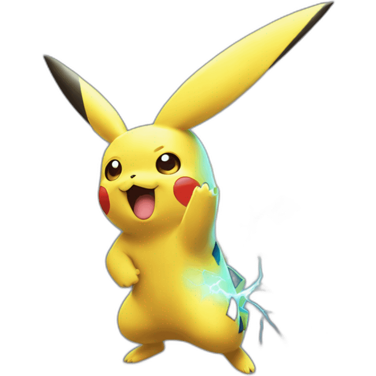 pikachu using thundershock emoji