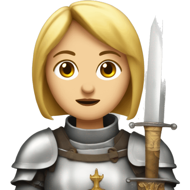 Joan of arc with sword emoji