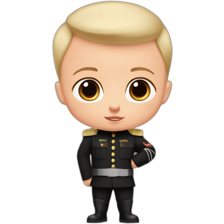 The Boss Baby soldier black hair emoji