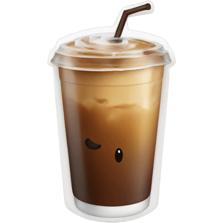 Iced coffee emoji