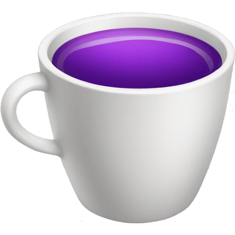 white cup with purple liquid emoji