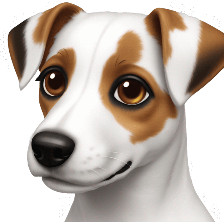 pincer jack russell tutto bianco emoji