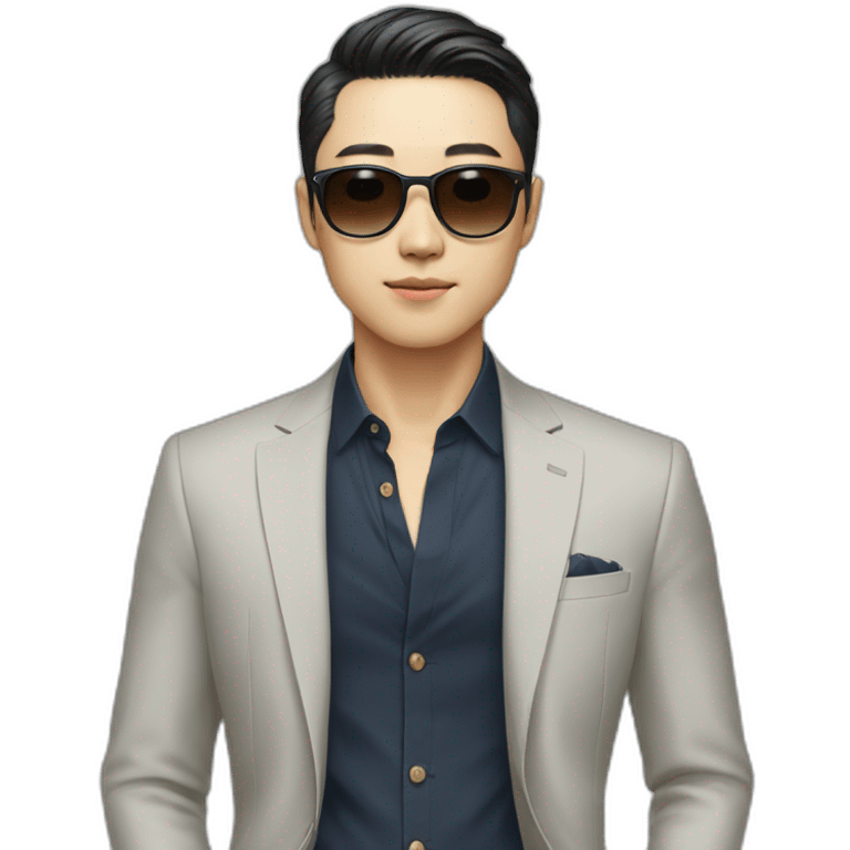 Stylish Korean man emoji