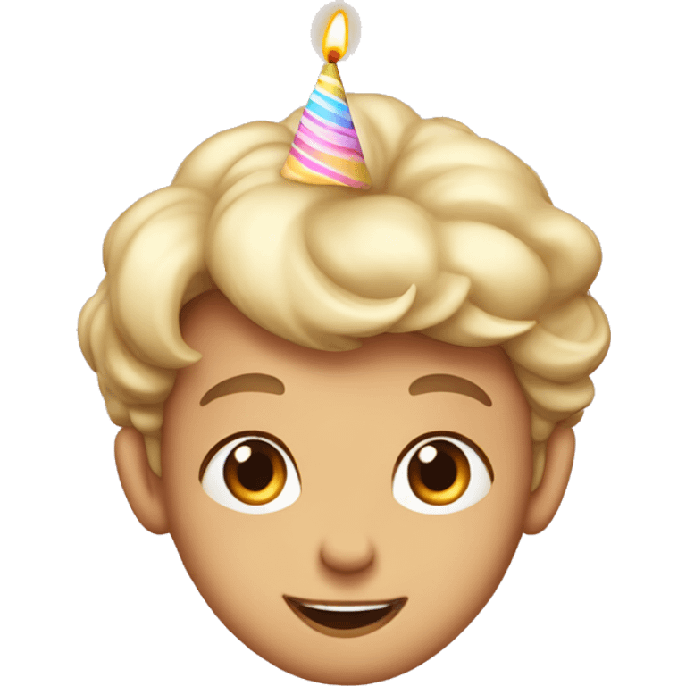 vintage birthday cale emoji