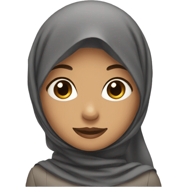 A girl with a hijab emoji