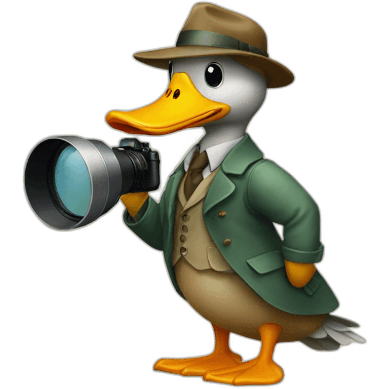 duck detective emoji