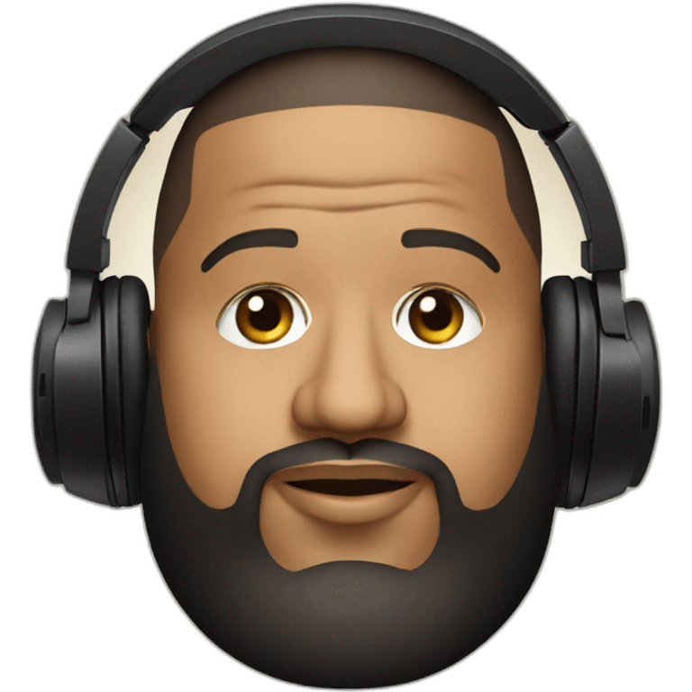 Dj khaled with headphones emoji