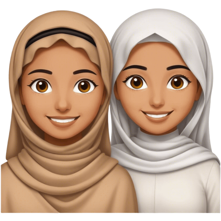 Jordanian and Saudi bestfriends girls emoji