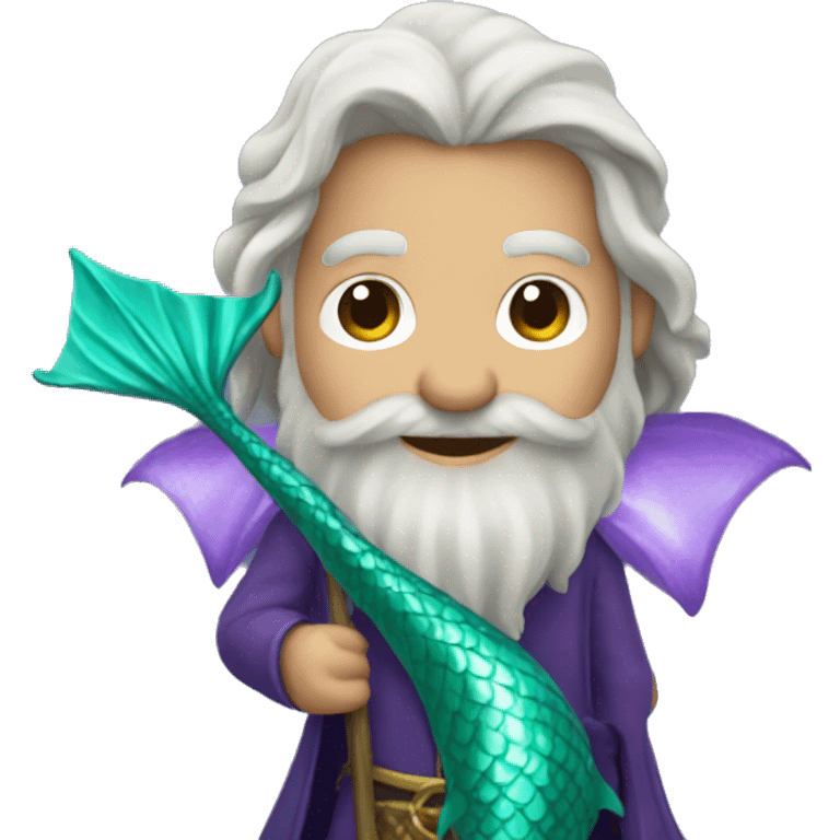 wizard with mermaid tail emoji