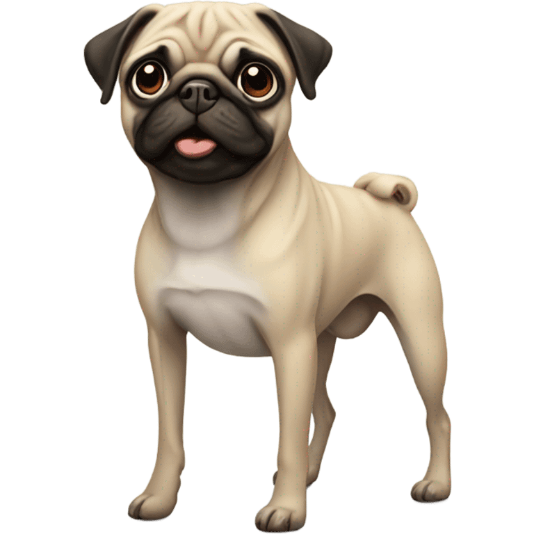 skinny pug emoji