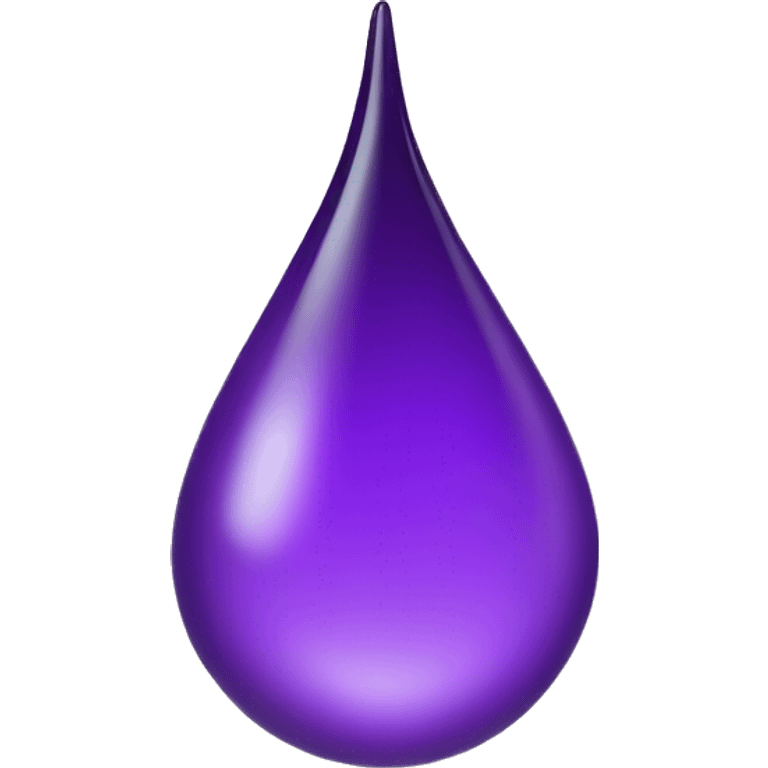 purple water drop emoji