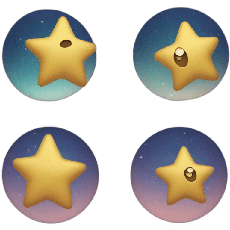 Trois étoiles emoji