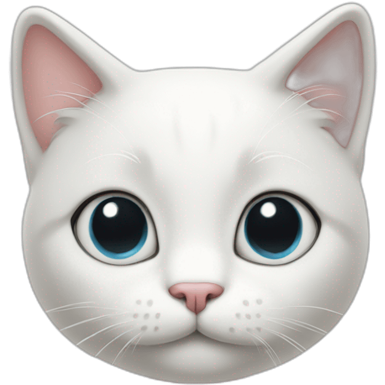 cute white cat emoji