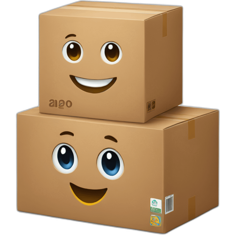 Amazon logo 2020 bio the box mascot emoji