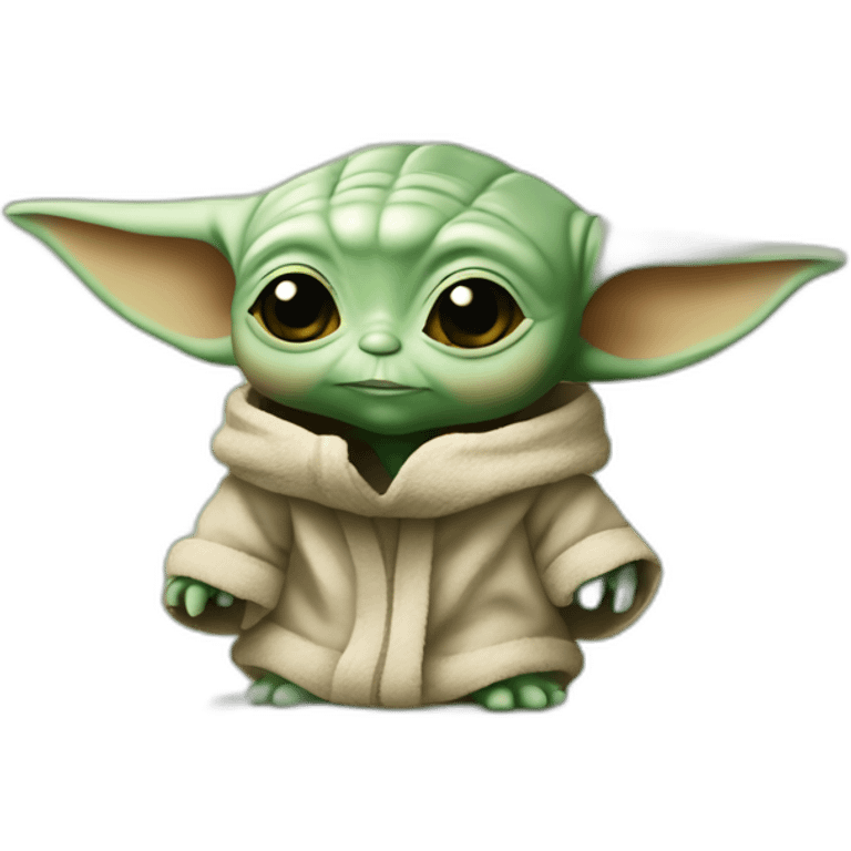 Baby yoda mignon emoji