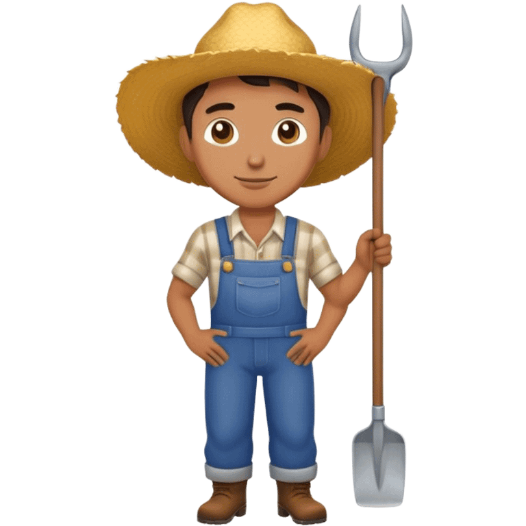 HANDSOME farmer FLL BODY  emoji