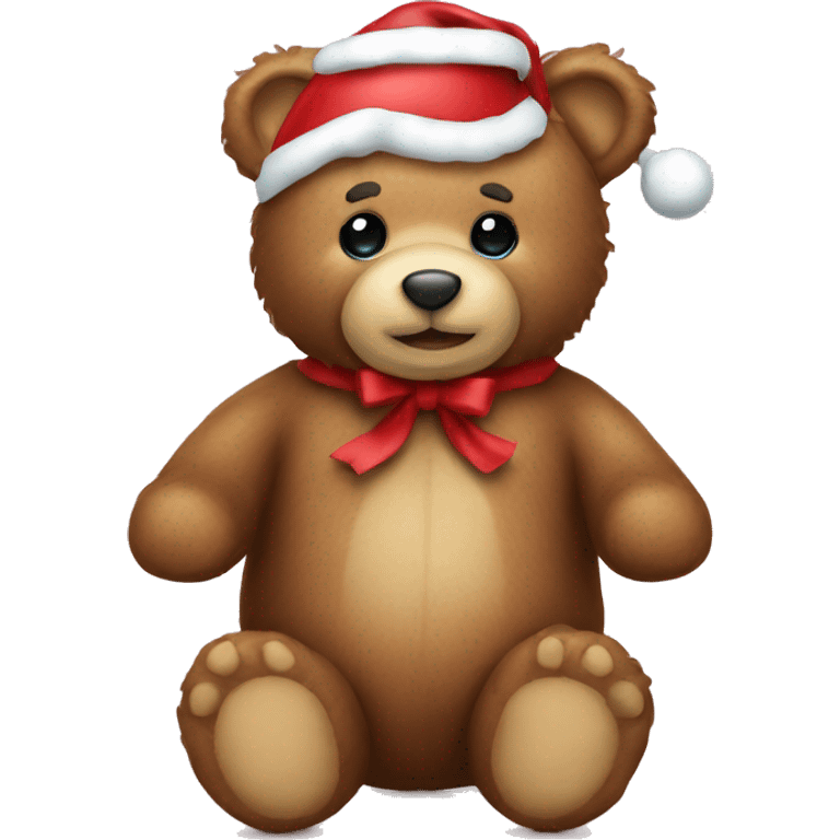 sweet christmas teddy bear  emoji