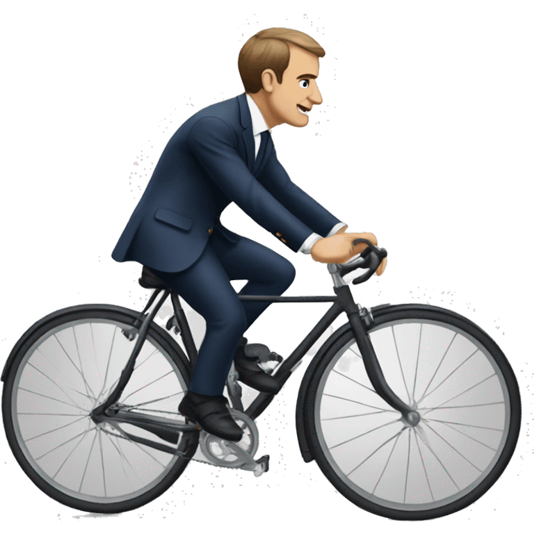 Macron sur vélo emoji