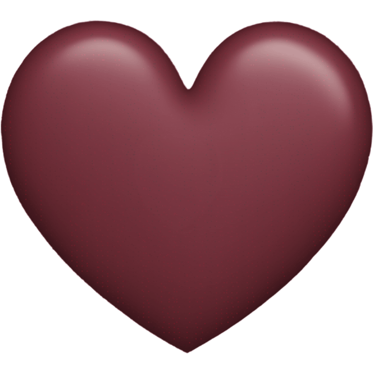 Burgundy heart emoji