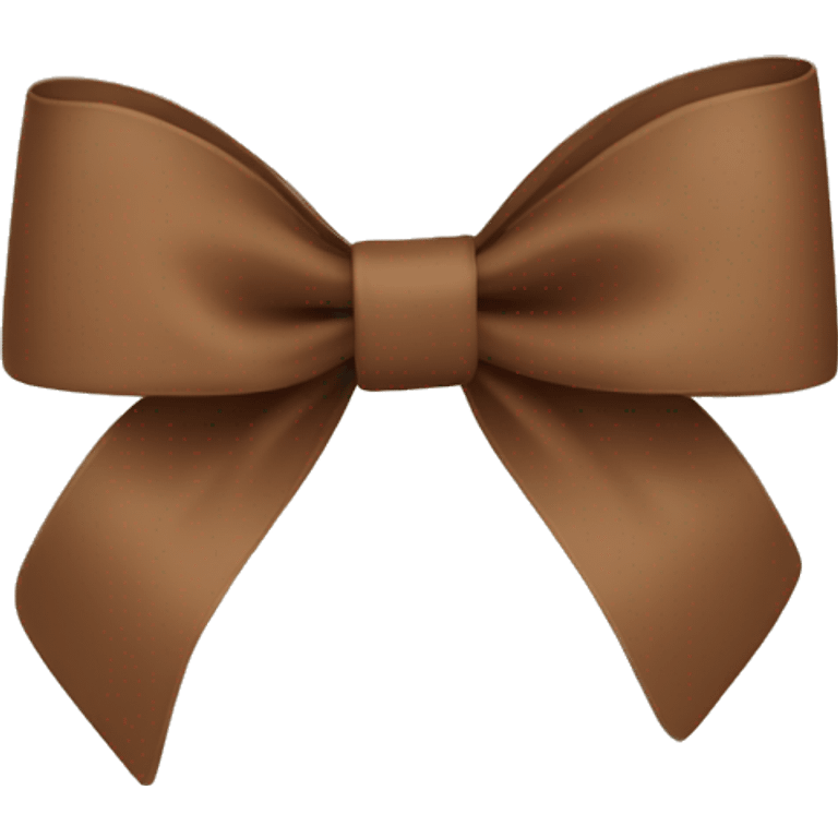 brown thin ribbon bow emoji