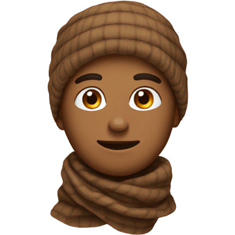 just a brown scarf  emoji