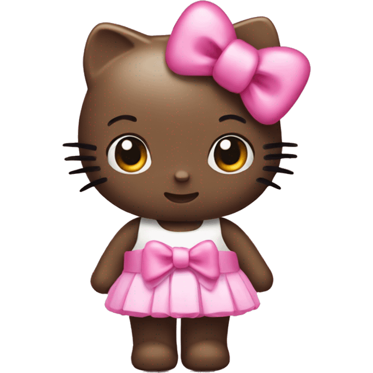 hello kitty with pink bow  emoji