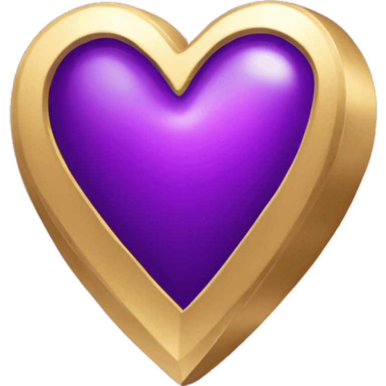 purple Heart with shining  emoji