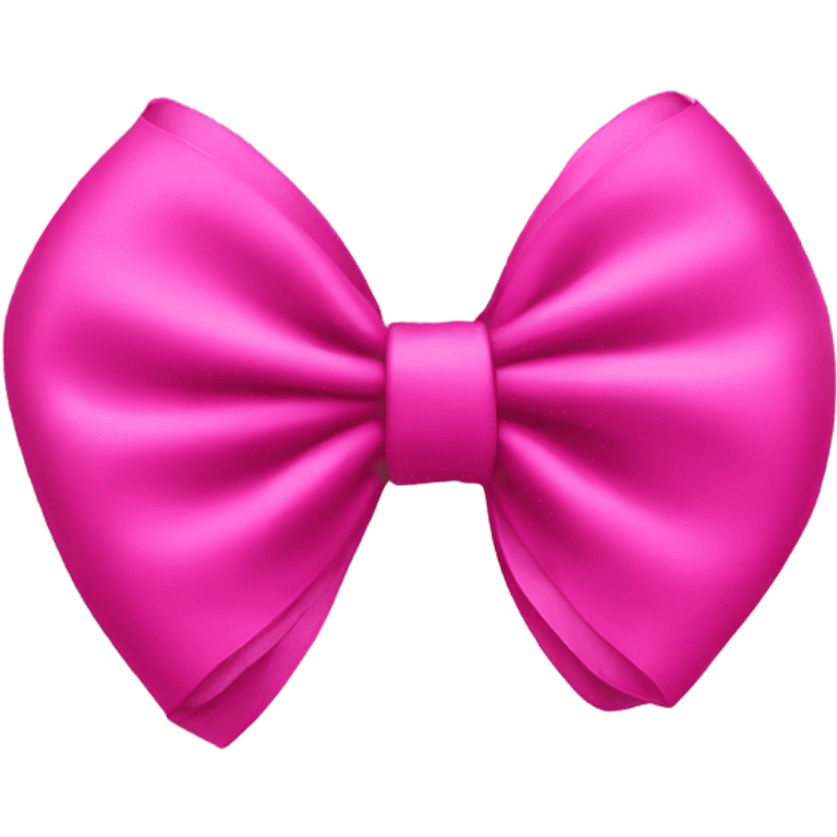 Hot pink bow emoji