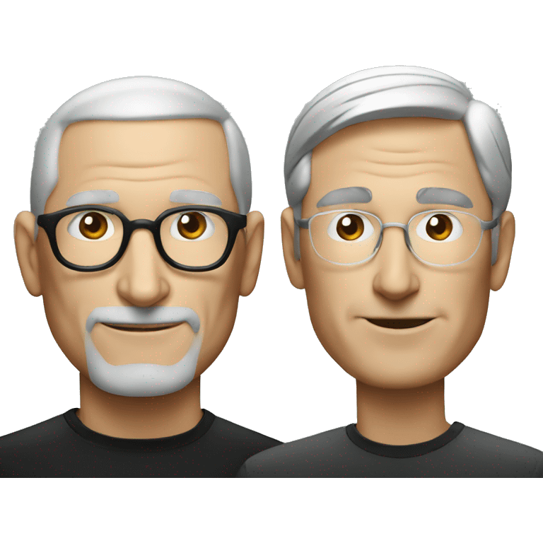 Steve Jobs and Tim Cook emoji