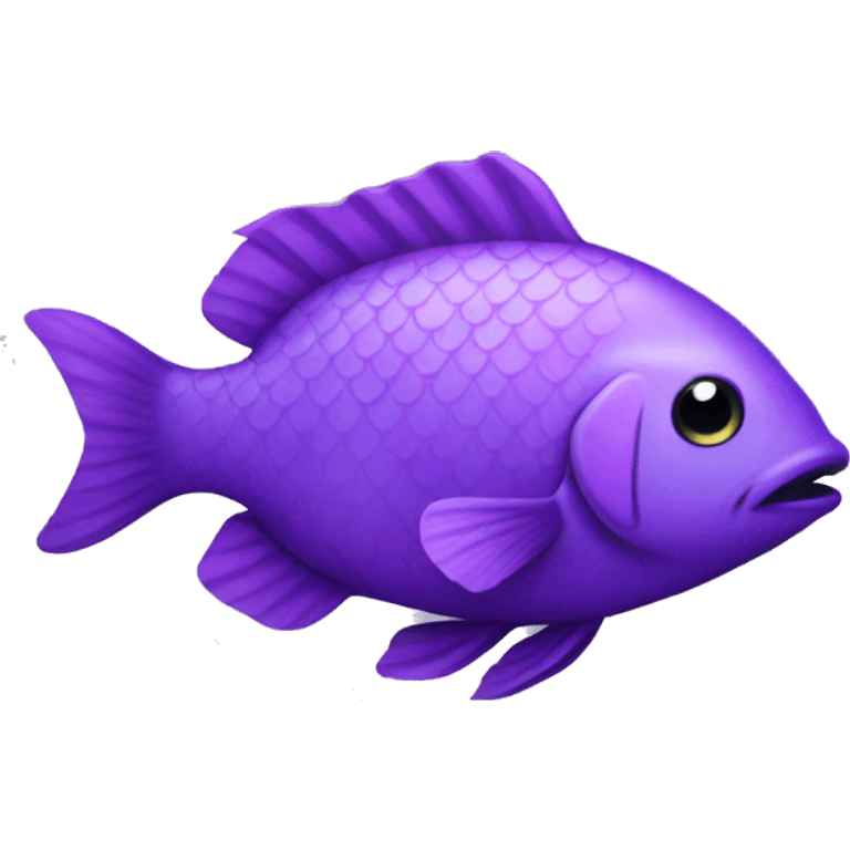 Purple fish  emoji