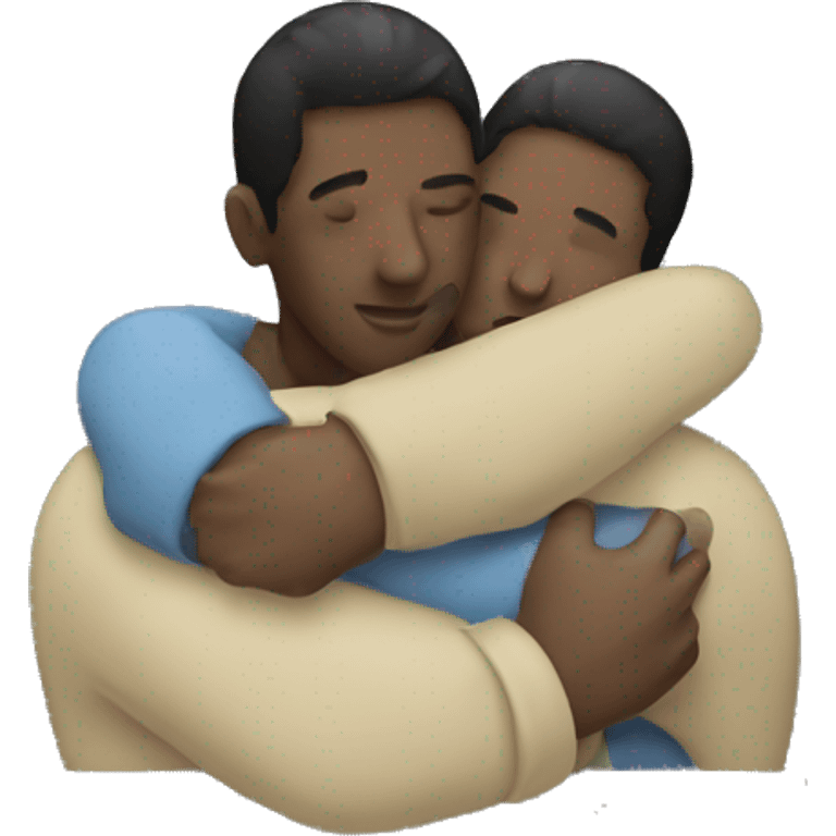 Two people hugging emoji