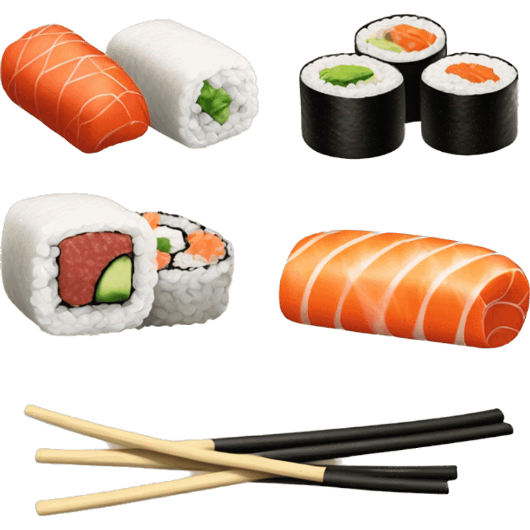 maki, sushis, wok nouilles emoji