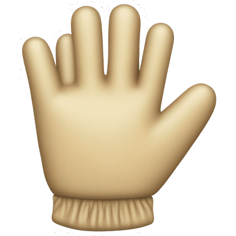 Beige glove emoji