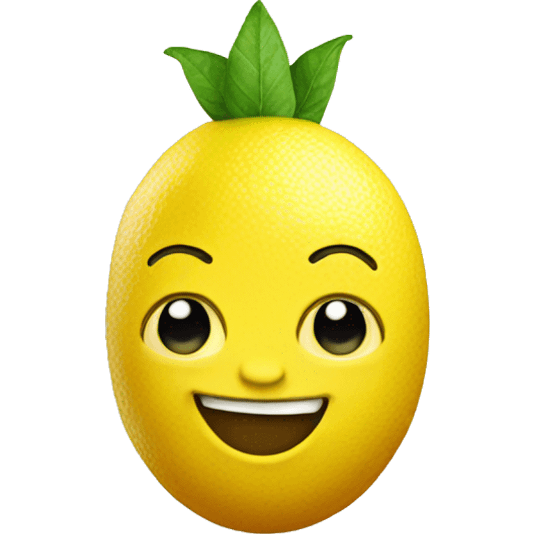 
smiling lemon with crown emoji