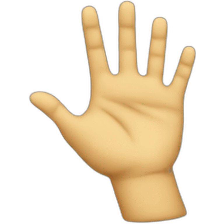 Hand with a token  emoji