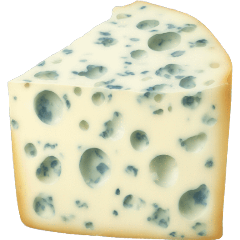 blue cheese with hidden face emoji