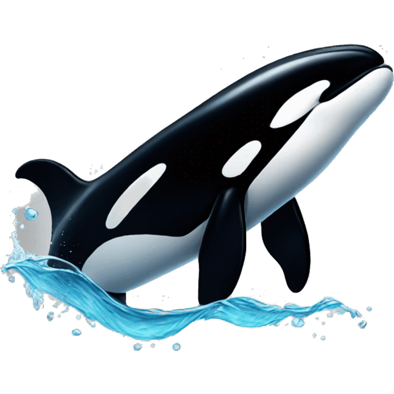 Orca swimming  emoji