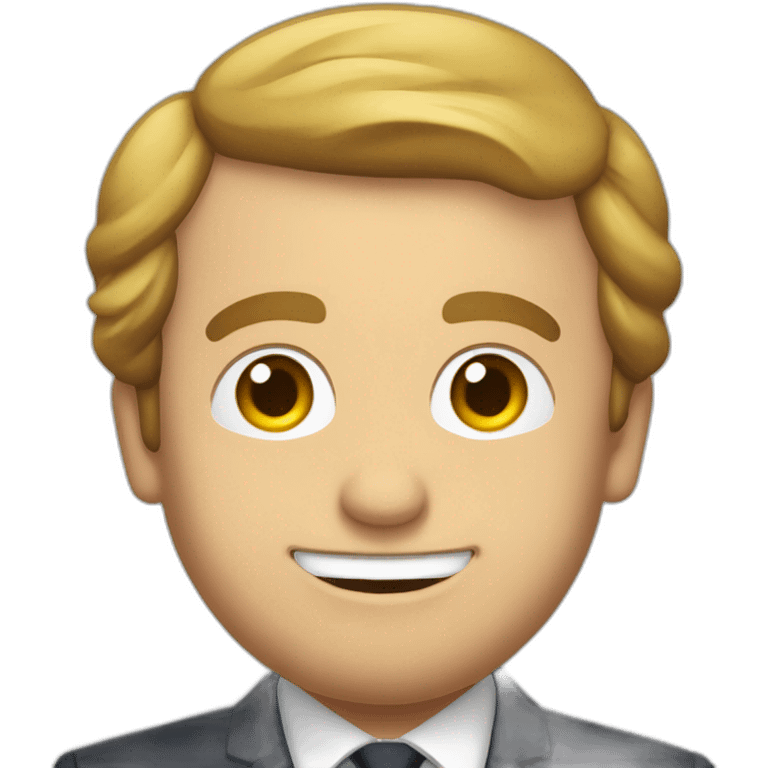 Macron qui boit une bierre emoji