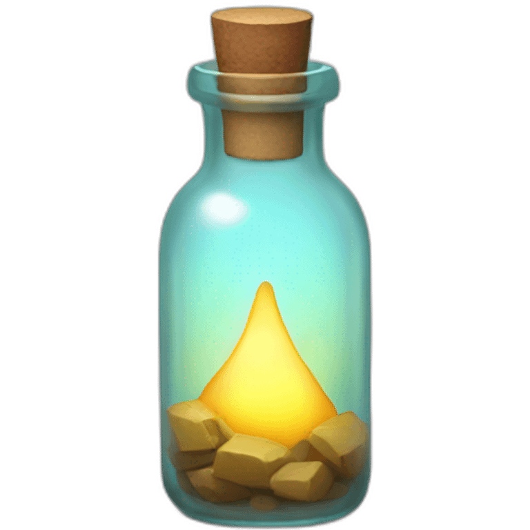 Lighting in a bottle emoji