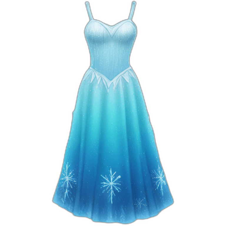 Dress frozen emoji